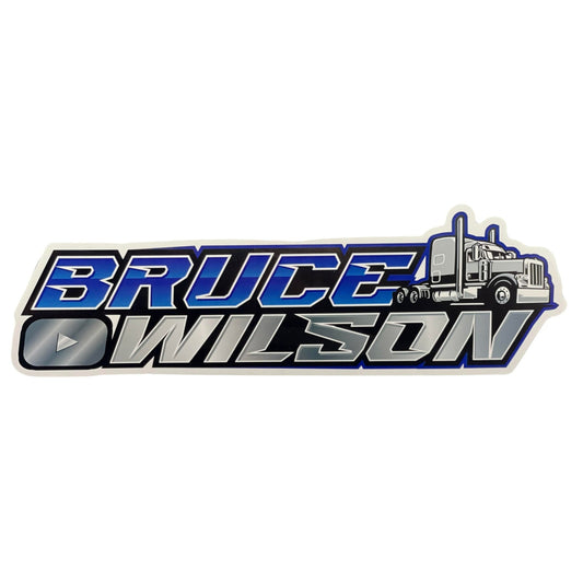 "Bruce Wilson" Logo Sticker